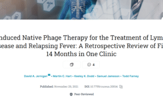 Induced Native Phage Therapy for the Treatment of Lyme Disease and Relapsing Fever: A Retrospective Review of First 14 Months in One Clinic